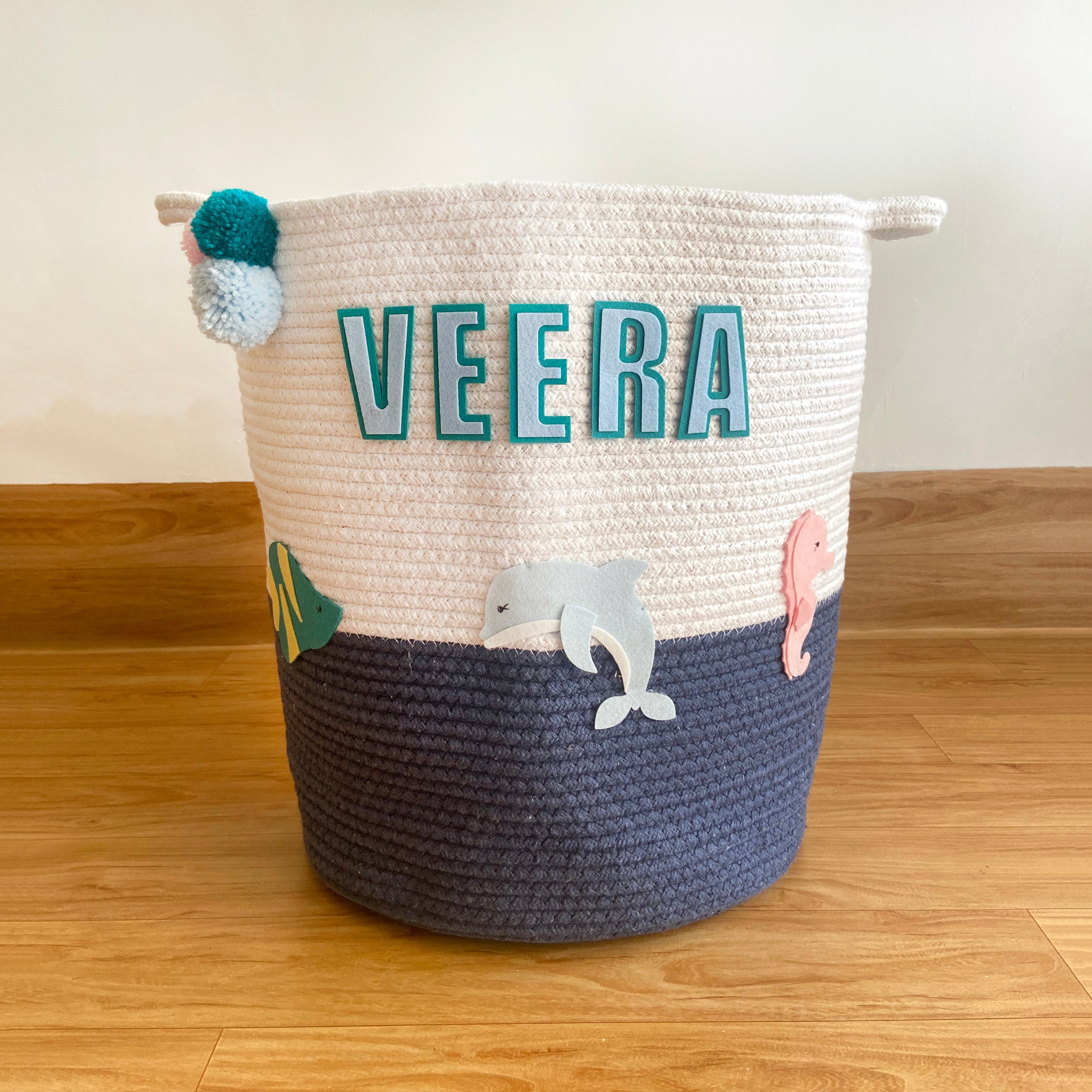 Sea Creatures Storage Basket