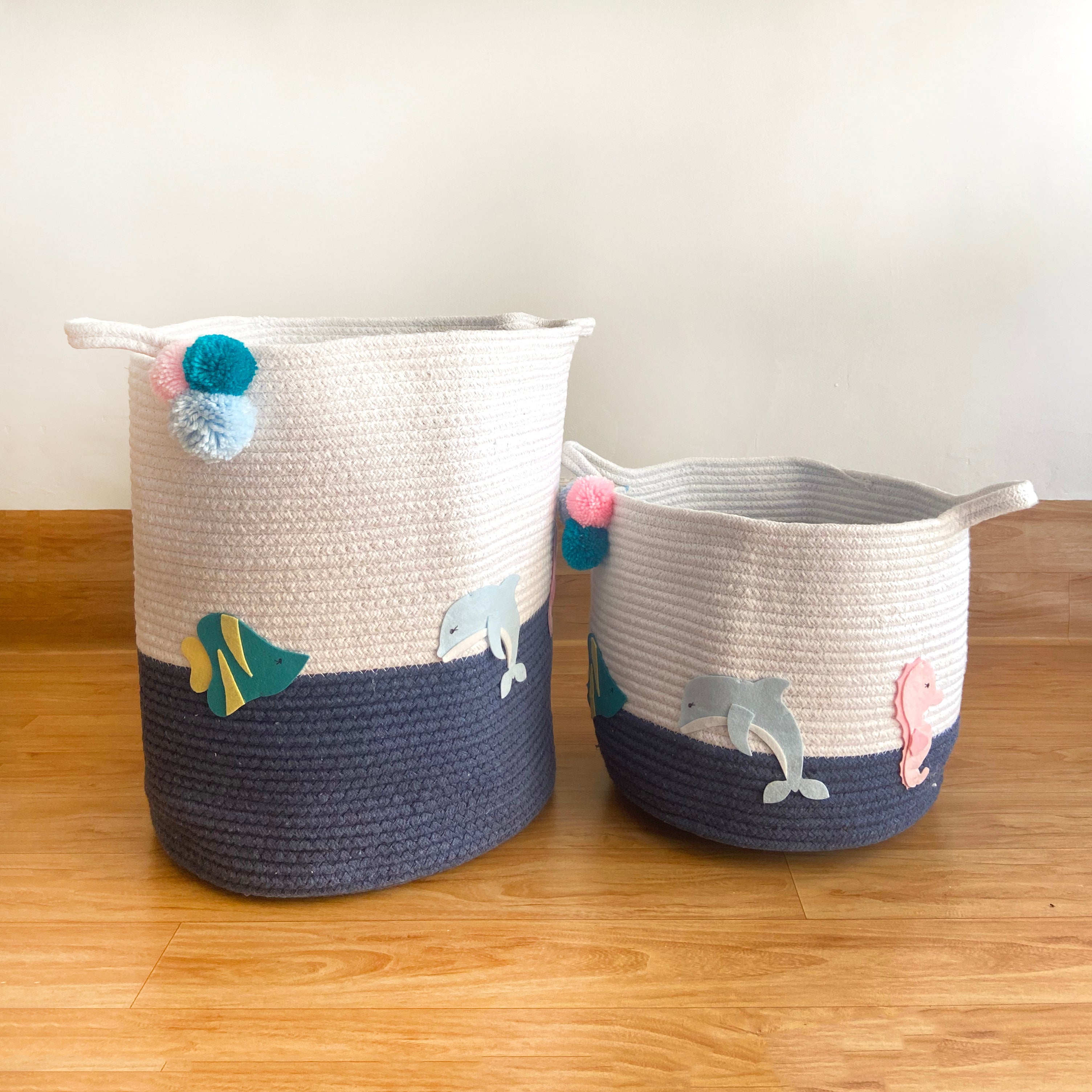 Sea Creatures Storage Basket