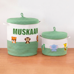 Safari Animal Lidded Basket