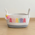 Rainbow Alphabet Storage Basket