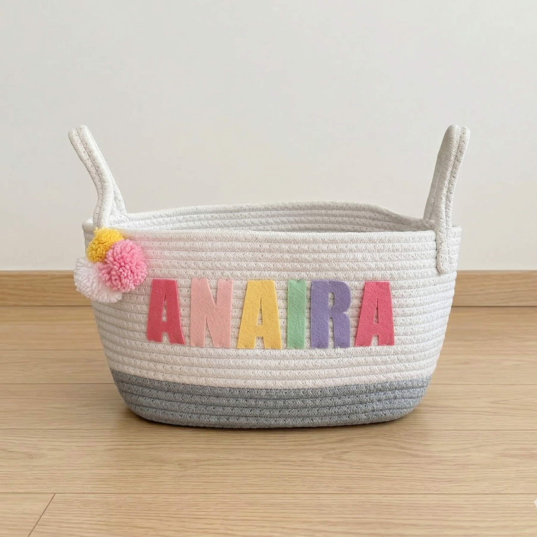 Rainbow Alphabet Storage Basket