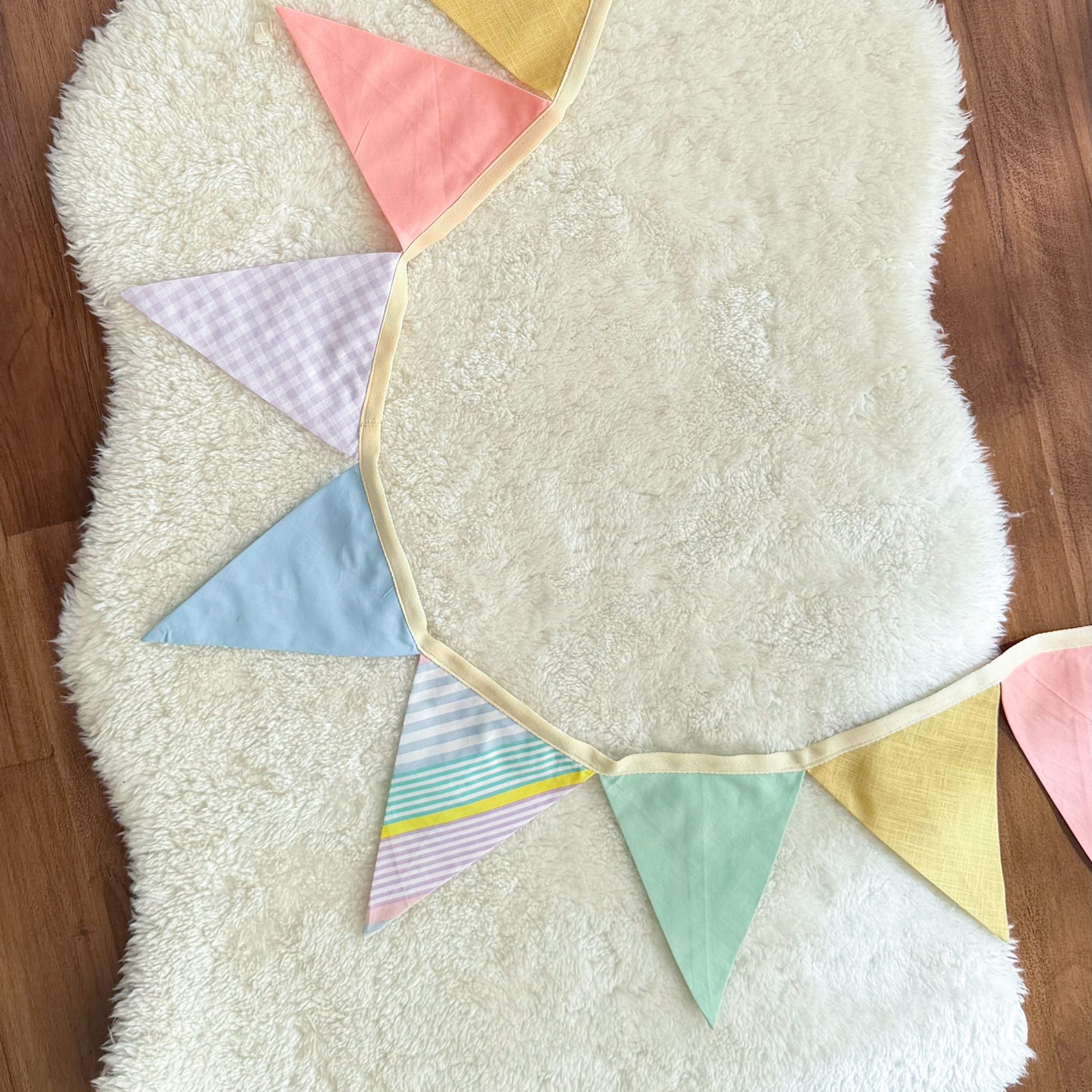 Triangle Pastel Felt Garland