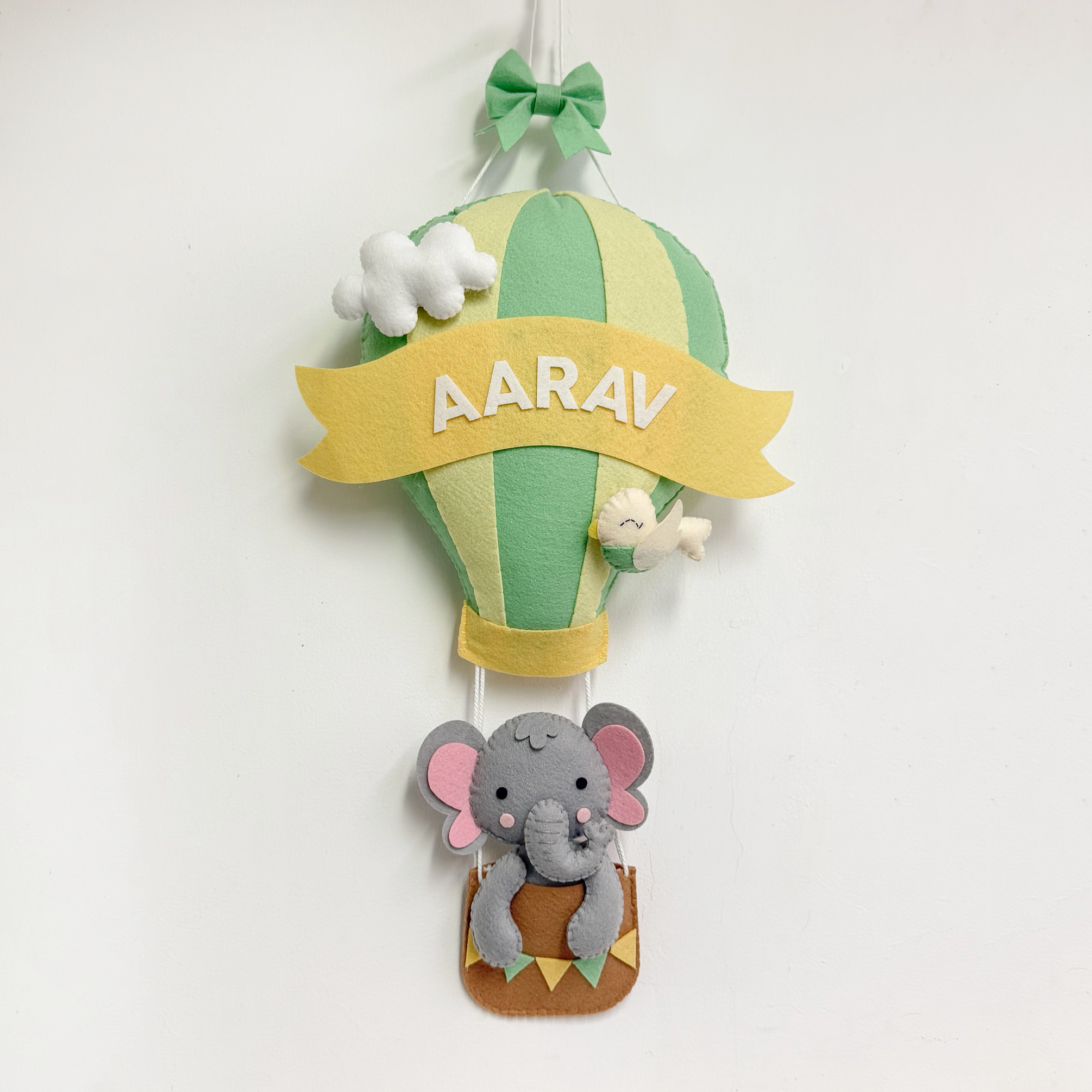 Elephant Green Name Garland