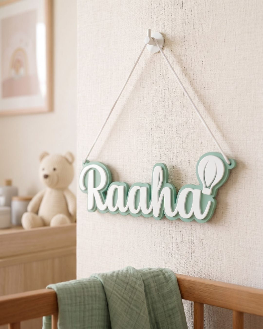 3D Balloon Name Plaque