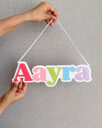 Plate Rainbow Name Plaque