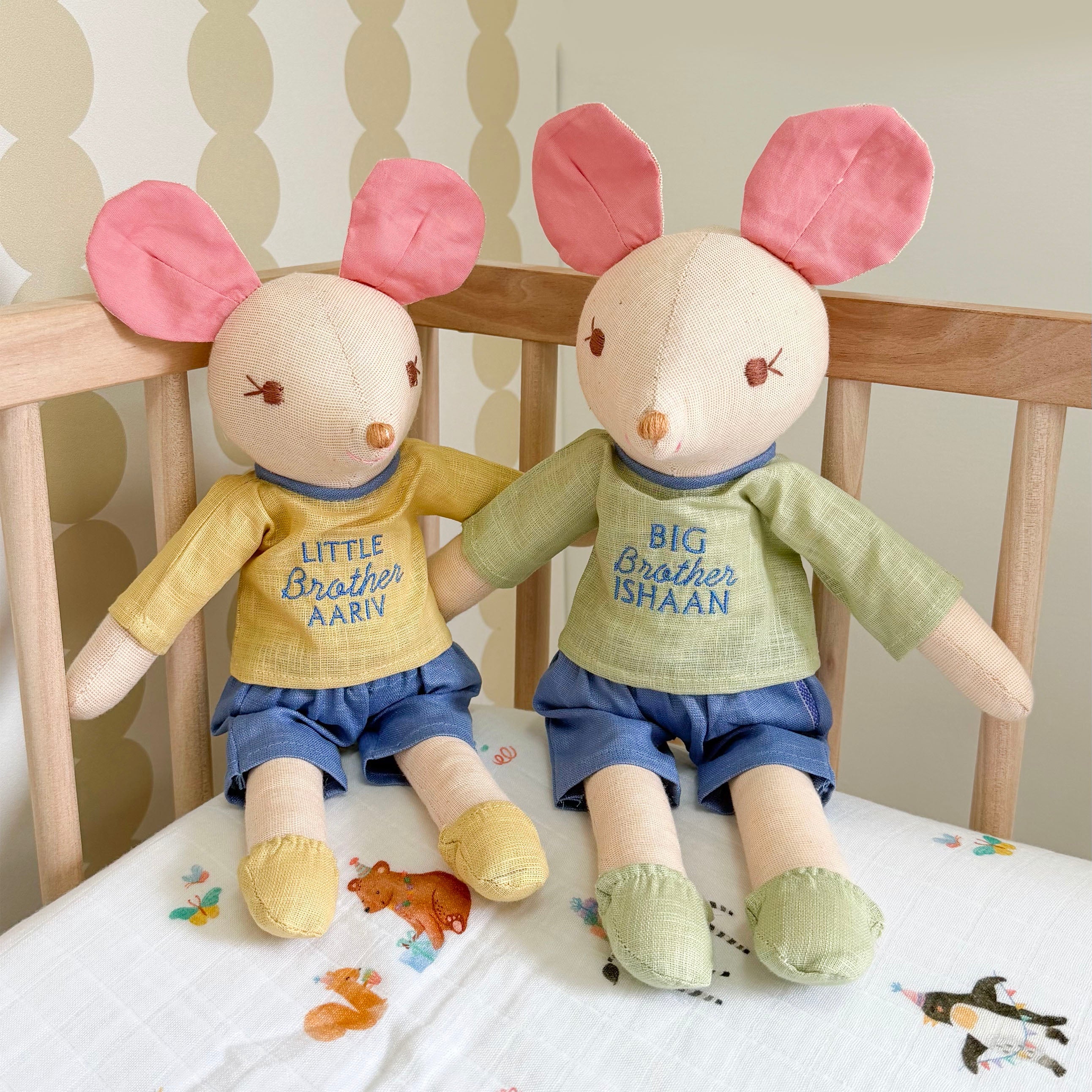 Brother Pair Mouse Dolls