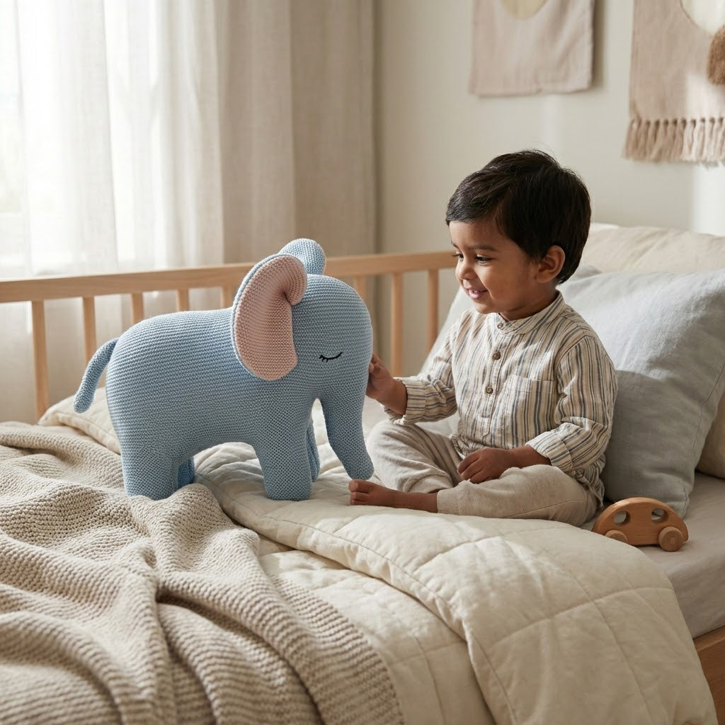 Elephant Knitted Plush Toy