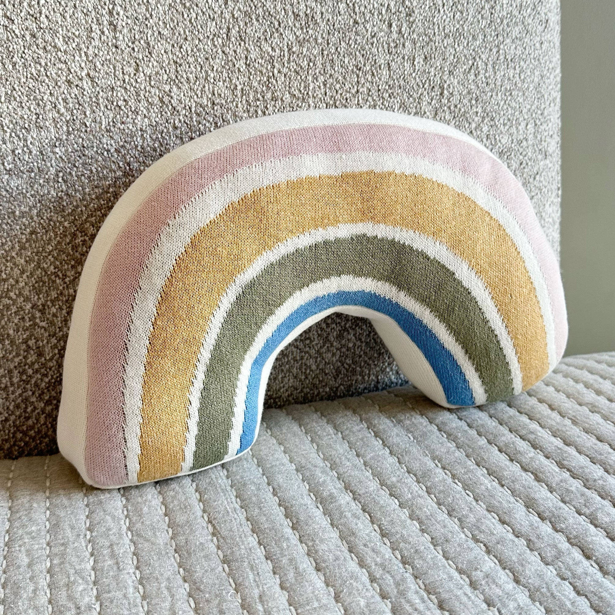 Rainbow Knitted Plush Toy