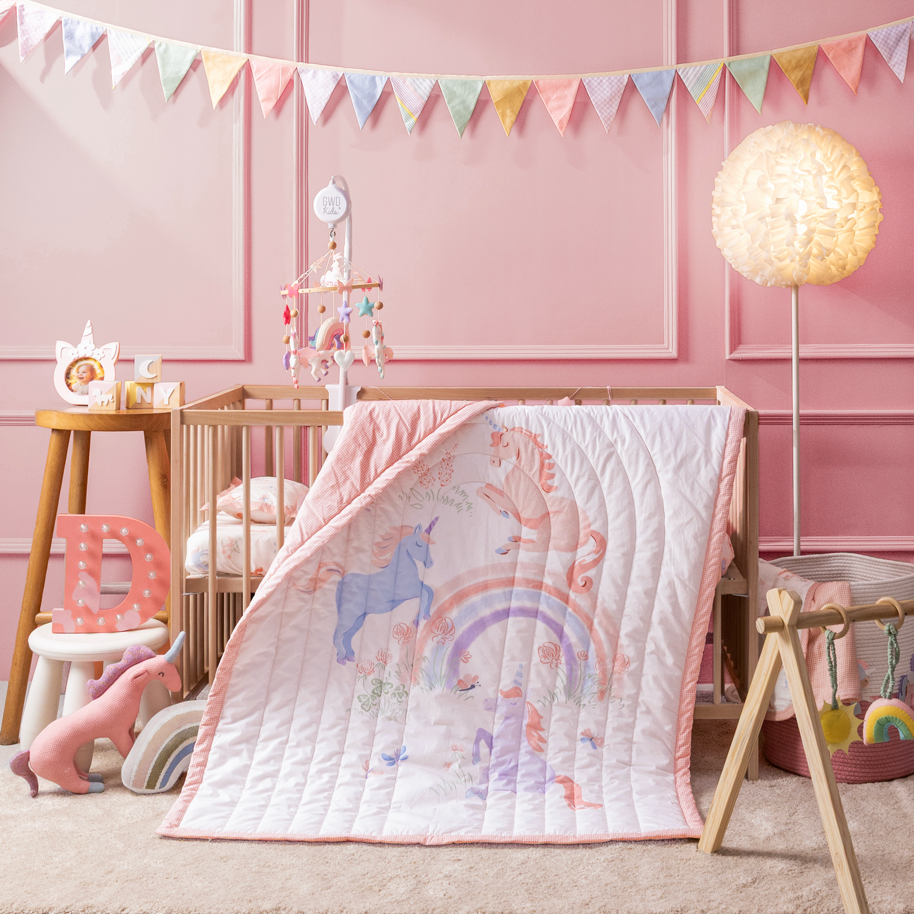 Unicorn 5pc Bedding Set