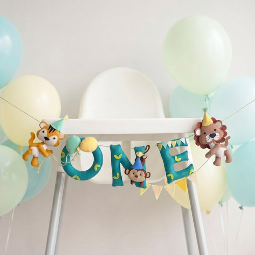 Animal Birthday Felt Garland
