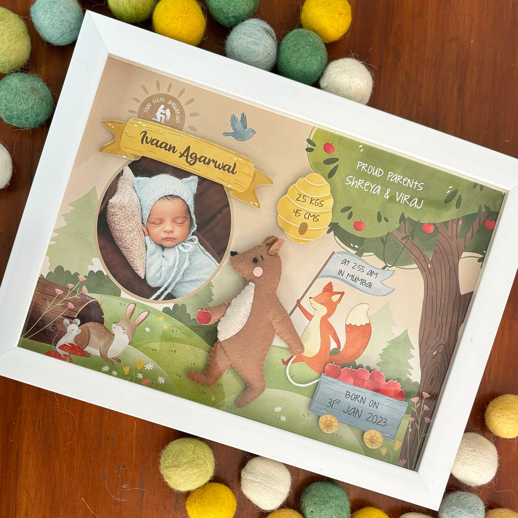 Detail Woodland Birth Frame