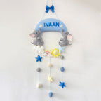 Blue Elephant Name Garland