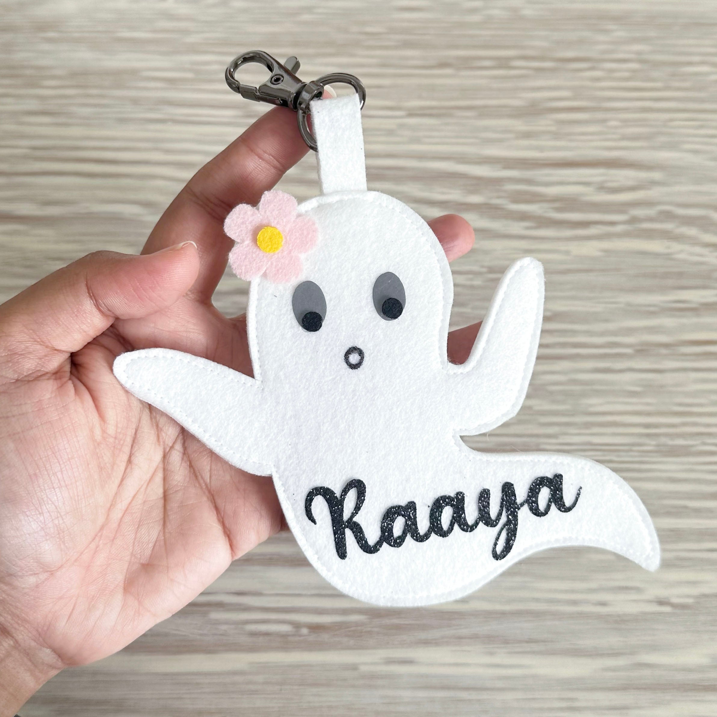 Ghost Girl Halloween Keychain