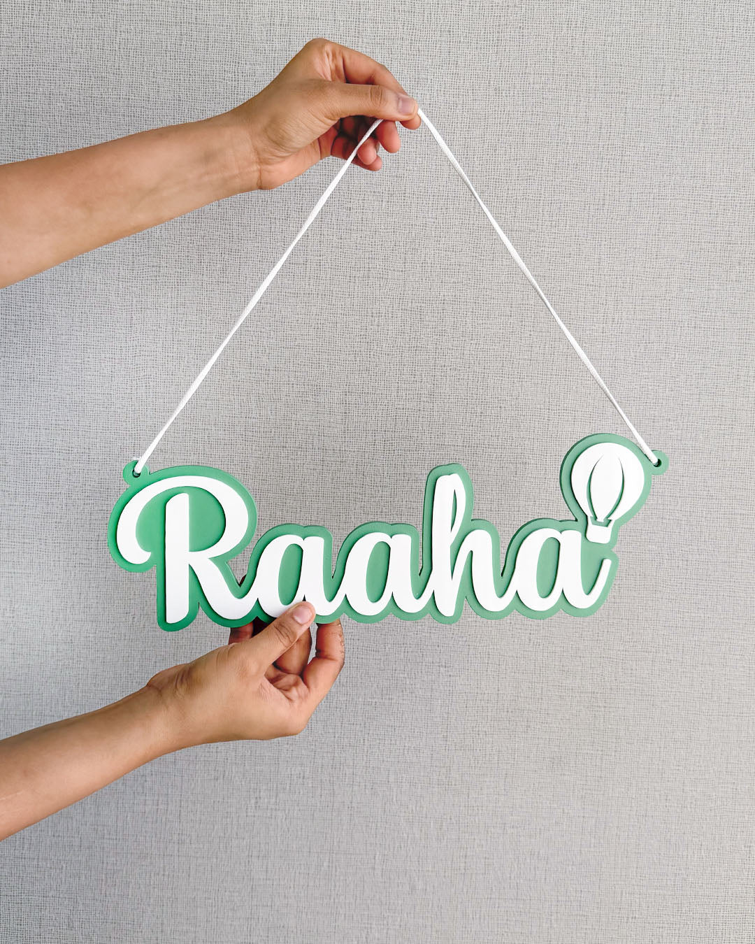 3D Balloon Name Plaque