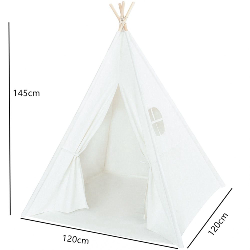 Tepee White Play Tent