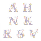 Alphabet Balloon Throw Cushion