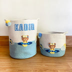 Teddy Airplanes Storage Basket