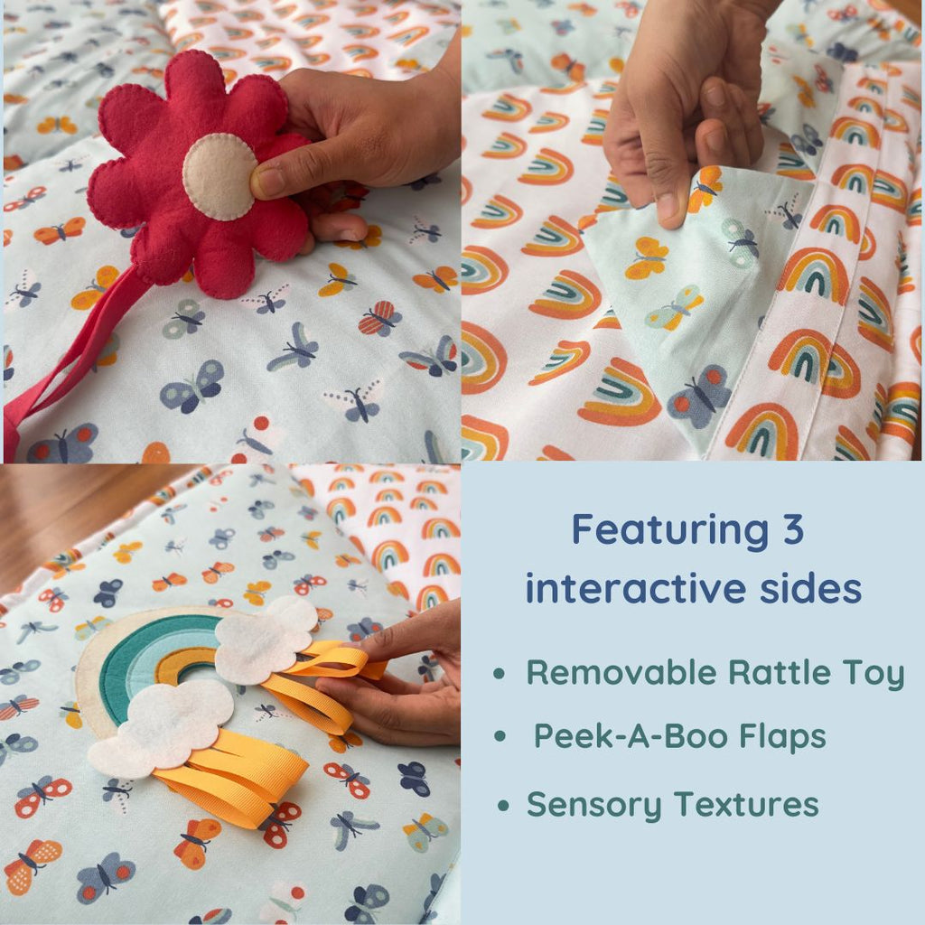 Blue Butterfly Sensory Playmat