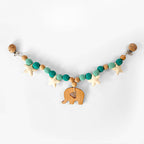 Teal Elephant Stroller Chain