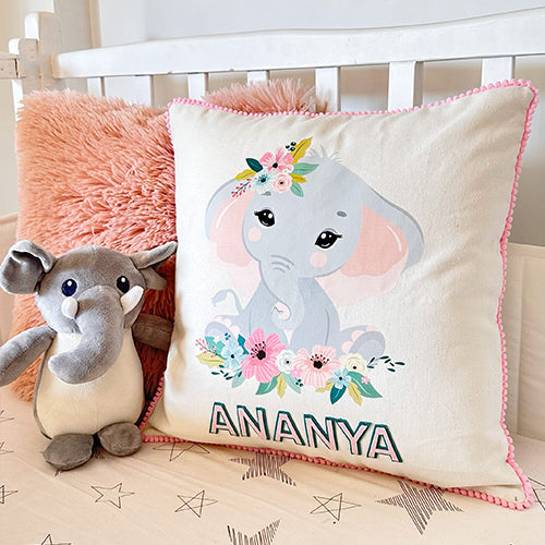 Little Elephant Throw Cushion