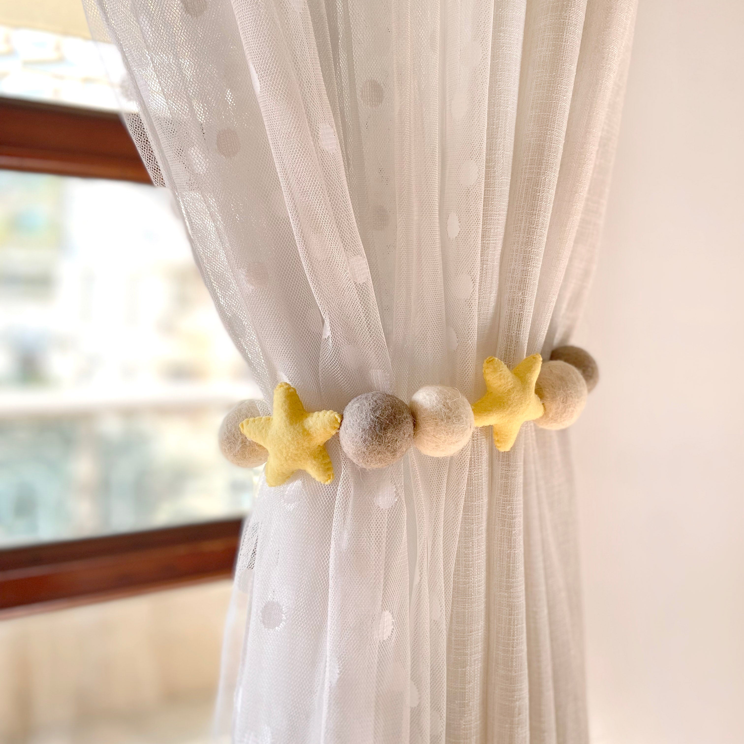 Star Ball Curtain Ties