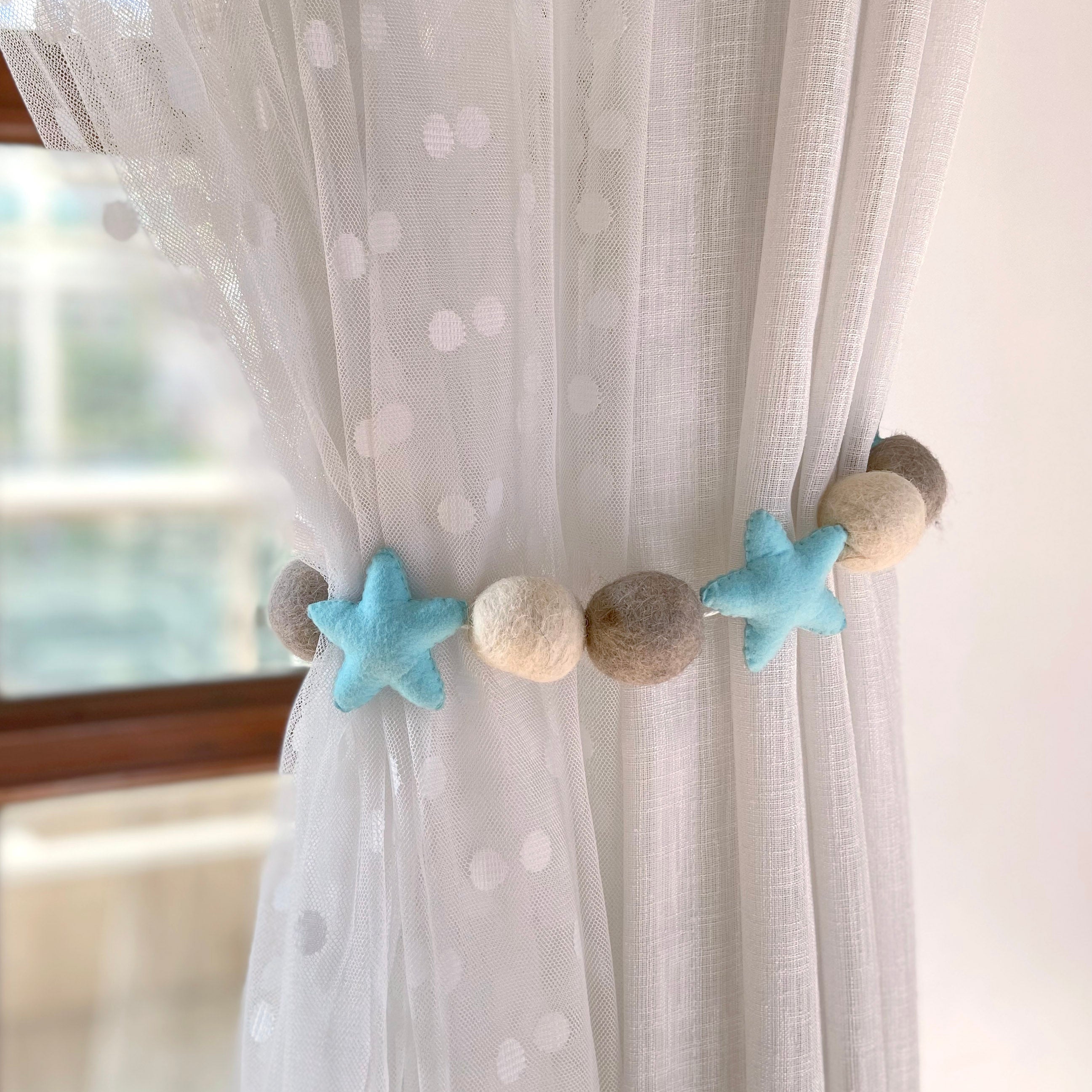 Star Ball Curtain Ties