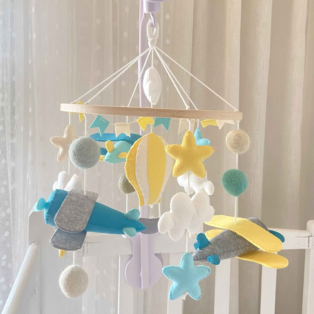 Flying Airplane Cot Mobile