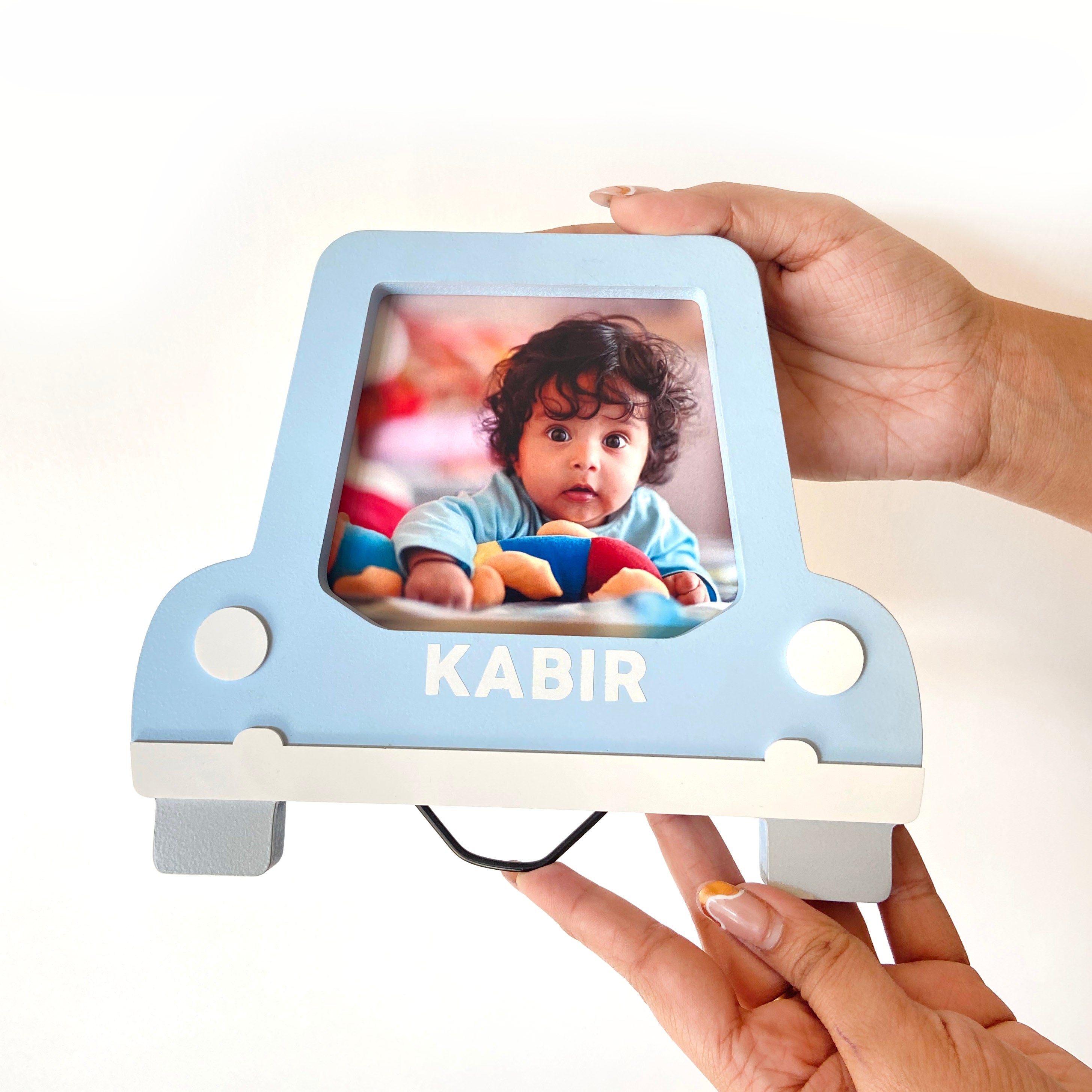 Car Blue Photo Frame