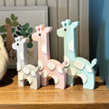 Giraffe Figurines Shelf Decor