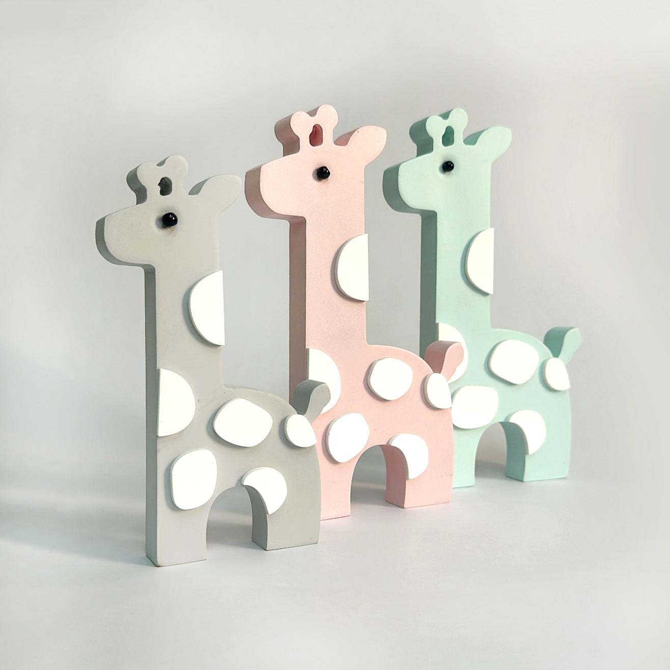 Giraffe Figurines Shelf Decor