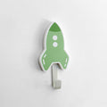 Green Rocket Wall Hooks