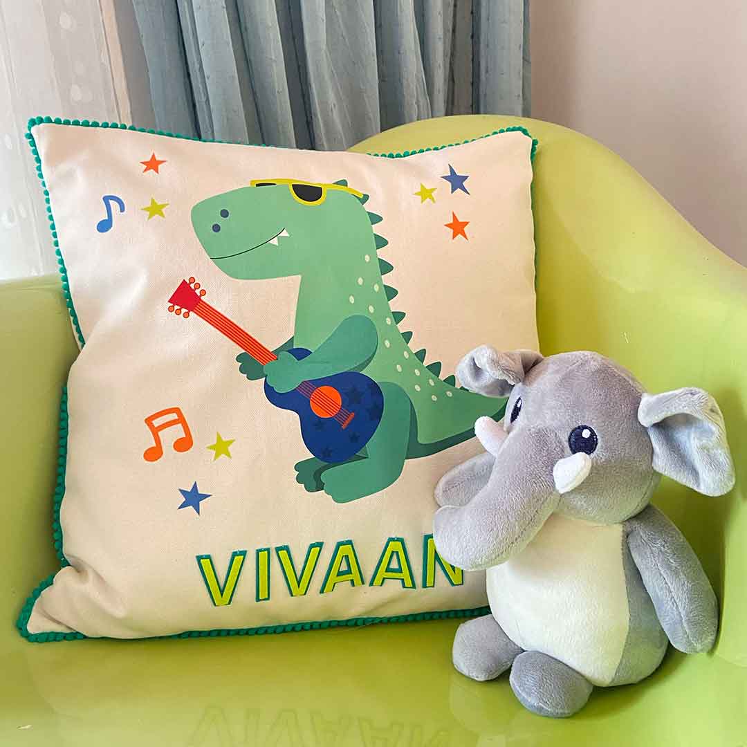 Little Dino Throw Cushion