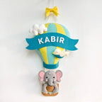 Elephant Blue Name Garland