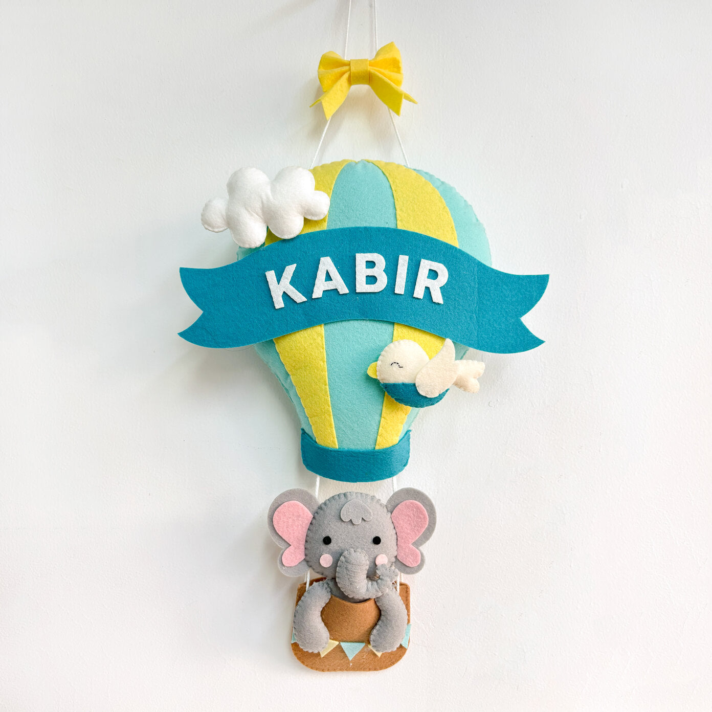 Elephant Blue Name Garland