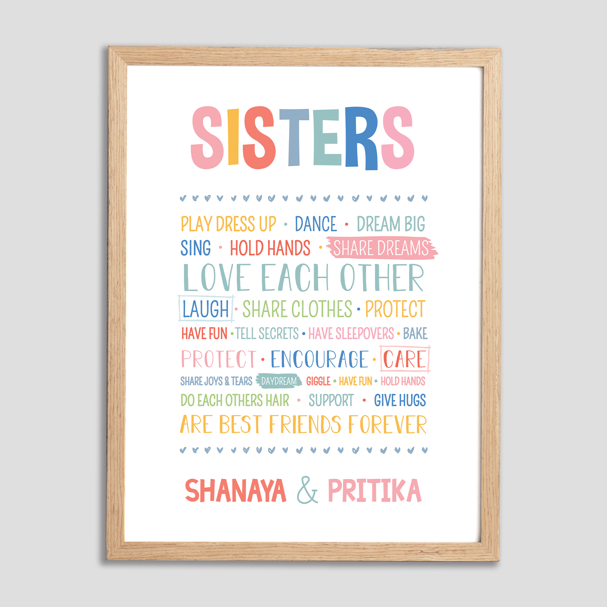 Sister Love Wall Art